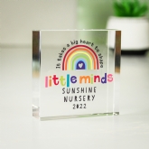 Thumbnail 4 - Personalised Shape Little Minds Teacher Crystal Token