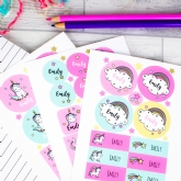 Thumbnail 3 - Personalised Unicorn Baby Sticker Set