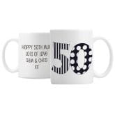 Thumbnail 3 - Personalised Monotone Birthday Mug