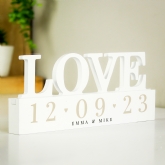 Thumbnail 2 - Personalised Wooden Love Ornament 