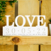 Thumbnail 3 - Personalised Wooden Love Ornament 