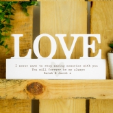 Thumbnail 6 - Personalised Wooden Love Ornament 