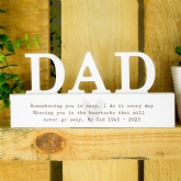 Thumbnail 11 - Personalised Wooden  Dad Ornament 