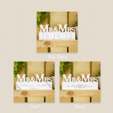 Thumbnail 11 - Personalised Wooden Mr & Mrs Ornament 