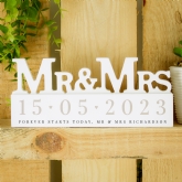 Thumbnail 7 - Personalised Wooden Mr & Mrs Ornament 