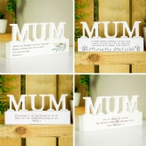 Thumbnail 1 - Personalised Wooden Mum Ornament 