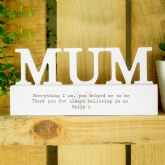 Thumbnail 9 - Personalised Wooden Mum Ornament 