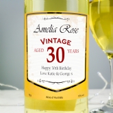 Thumbnail 2 - Personalised Wine with Vintage 30th Label