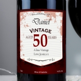 Thumbnail 4 - Personalised Wine with Vintage 50th Label