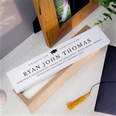 Thumbnail 1 - Personalised Graduation Wood Certificate Holder 