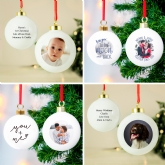 Thumbnail 1 - Personalised Photo Upload Christmas Baubles