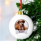 Thumbnail 3 - Personalised Pawsome Photo Upload Christmas Bauble