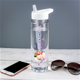 Thumbnail 3 - Personalised Floral "Best Ever…" Photo Upload Water Bottle