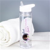 Thumbnail 4 - Personalised Floral "Best Ever…" Photo Upload Water Bottle