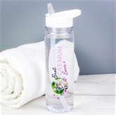 Thumbnail 5 - Personalised Floral "Best Ever…" Photo Upload Water Bottle