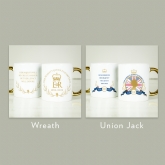 Thumbnail 2 - Personalised Queen's Commemorative Gold Handle Mugs