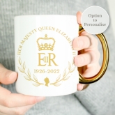 Thumbnail 3 - Personalised Queen's Commemorative Gold Handle Mugs