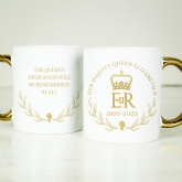 Thumbnail 5 - Personalised Queen's Commemorative Gold Handle Mugs