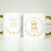 Thumbnail 6 - Personalised Queen's Commemorative Gold Handle Mugs