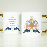 Thumbnail 8 - Personalised Queen's Commemorative Gold Handle Mugs