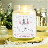 Thumbnail 3 - Large Personalised Sending You Love Christmas Scented Jar Candle