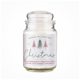Thumbnail 5 - Large Personalised Sending You Love Christmas Scented Jar Candle