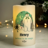 Thumbnail 1 - Personalised The Snowman and the Snowdog LED Candle