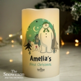 Thumbnail 2 - Personalised The Snowman and the Snowdog LED Candle