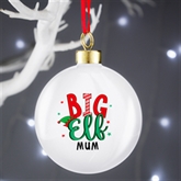 Thumbnail 2 - Personalised Big Elf Christmas Bauble