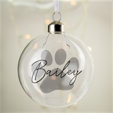 Thumbnail 2 - Personalised Pet Glass Christmas Bauble