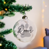 Thumbnail 3 - Personalised Pet Glass Christmas Bauble