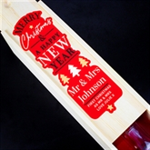 Thumbnail 2 - Personalised Merry Christmas & A Happy New Year Wooden Bottle Box
