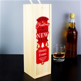 Thumbnail 4 - Personalised Merry Christmas & A Happy New Year Wooden Bottle Box