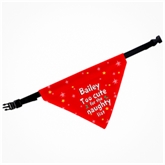 Thumbnail 2 - Personalised 'Too cute for the naughty list' Dog Bandana