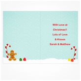 Thumbnail 3 - Personalised Gingerbread House Christmas Card