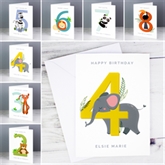Thumbnail 1 - Personalised Animal Special Birthday Age Card