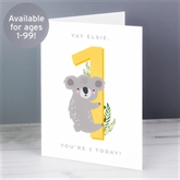 Thumbnail 2 - Personalised Animal Special Birthday Age Card