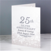 Thumbnail 1 - Personalised 25th Silver Anniversary Card