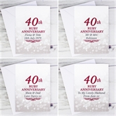 Thumbnail 3 - Personalised 40th Ruby Anniversary Card
