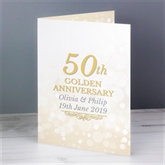 Thumbnail 1 - Personalised 50th Golden Anniversary Card