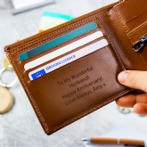 Thumbnail 7 - Personalised Free Text Leather Wallets