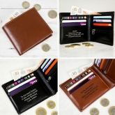 Thumbnail 1 - Personalised Free Text Leather Wallets