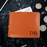 Thumbnail 4 - Personalised Initials Tan Leather Wallets