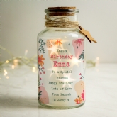 Thumbnail 4 - Personalised Floral LED Glass Jars