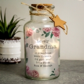 Thumbnail 9 - Personalised Floral LED Glass Jars