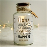 Thumbnail 2 - Personalised Magical Things Happen LED Glass Jar