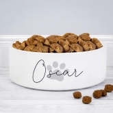 Thumbnail 10 - Personalised Pawprint Name Medium Pet Bowls