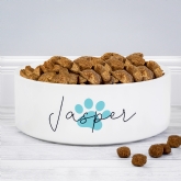 Thumbnail 4 - Personalised Pawprint Name Medium Pet Bowls