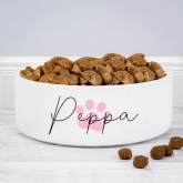 Thumbnail 7 - Personalised Pawprint Name Medium Pet Bowls