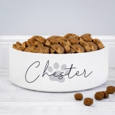 Thumbnail 9 - Personalised Pawprint Name Medium Pet Bowls